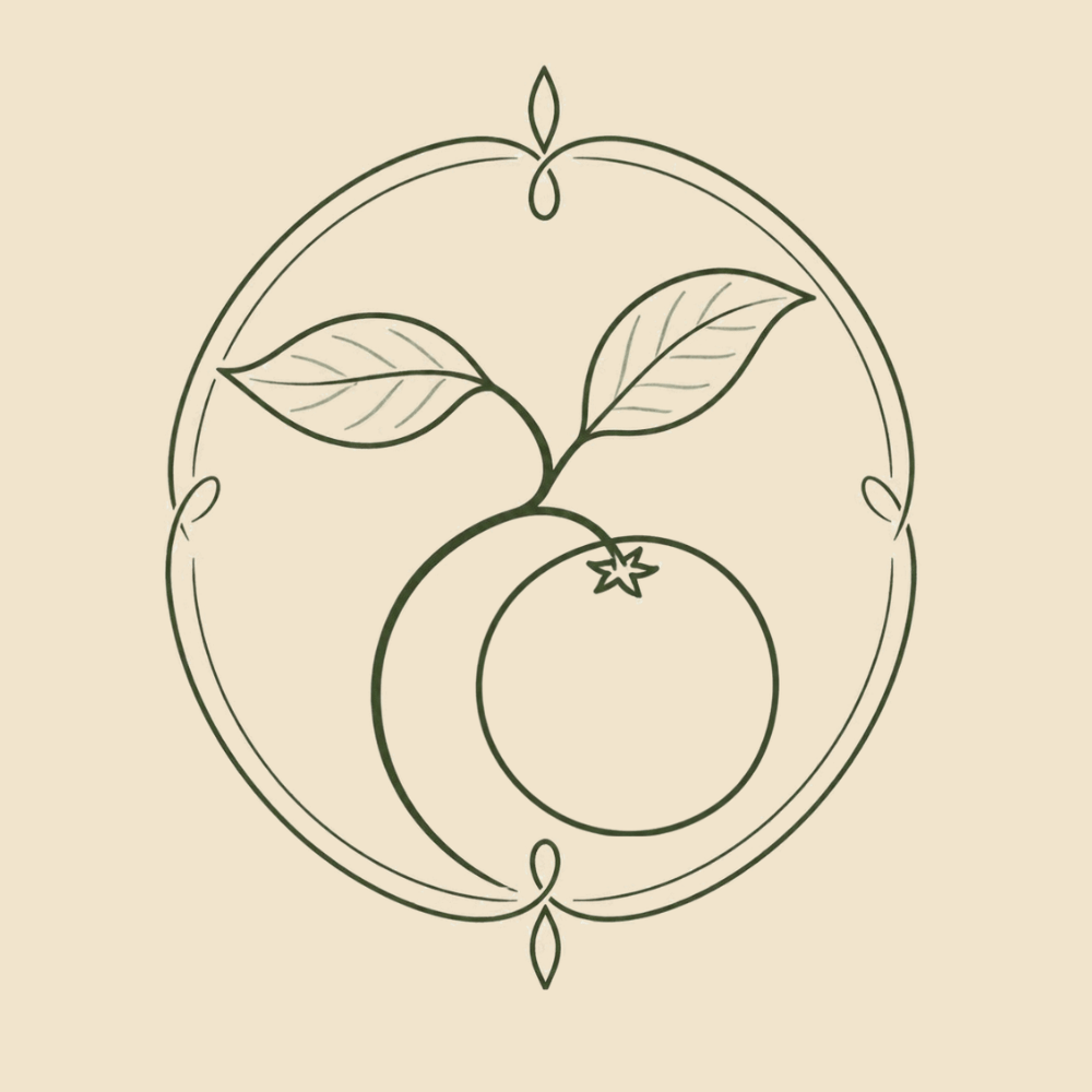 Mandala de fruto com ramo